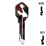 Happy Keys- Camouflage Key (Choose Keyway) Residential-Commercial Key Howard Keys
