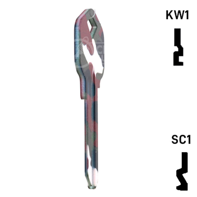 Happy Keys- Camouflage Key (Choose Keyway) Residential-Commercial Key Howard Keys