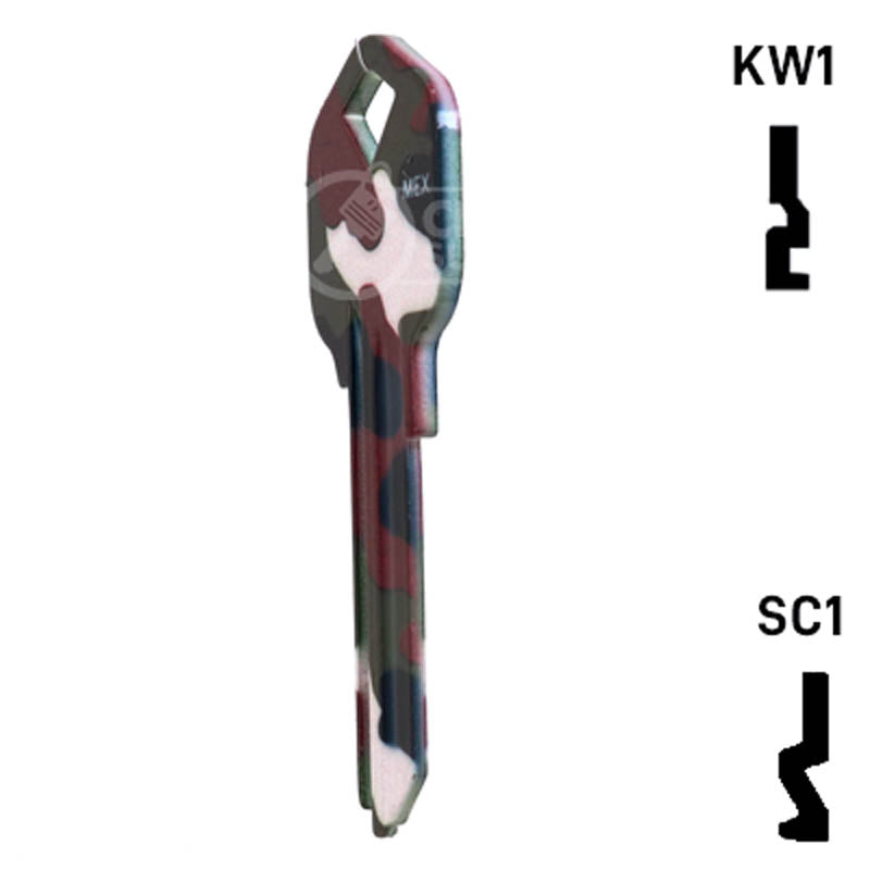 Happy Keys- Camouflage Key (Choose Keyway) Residential-Commercial Key Howard Keys