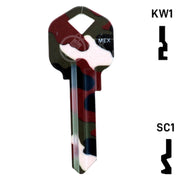 Happy Keys- Camouflage Key (Choose Keyway) Residential-Commercial Key Howard Keys