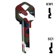 Happy Keys- Camouflage Key (Choose Keyway) Residential-Commercial Key Howard Keys