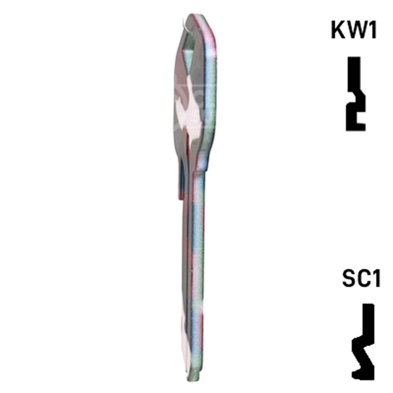Happy Keys- Camouflage Key (Choose Keyway) Residential-Commercial Key Howard Keys