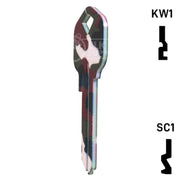 Happy Keys- Camouflage Key (Choose Keyway) Residential-Commercial Key Howard Keys