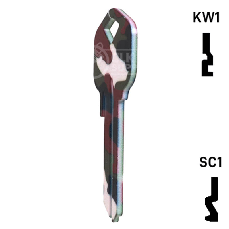 Happy Keys- Camouflage Key (Choose Keyway) Residential-Commercial Key Howard Keys