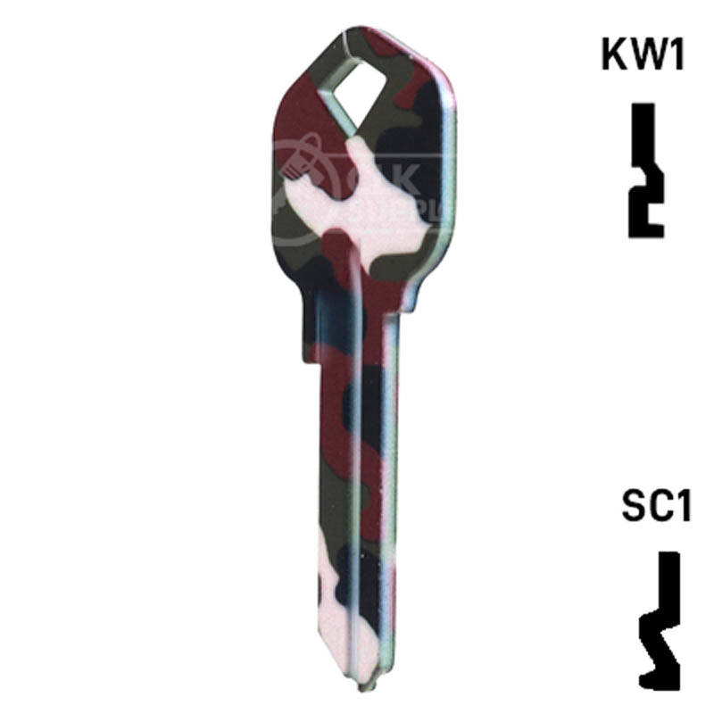 Happy Keys- Camouflage Key (Choose Keyway) Residential-Commercial Key Howard Keys