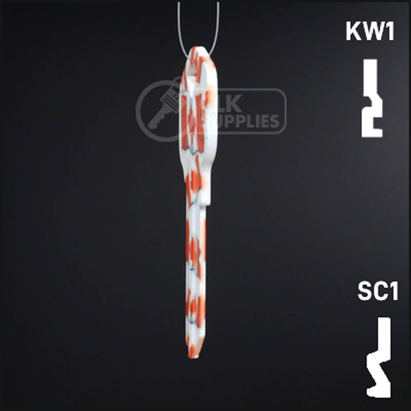 Happy Keys- Canadian Flag Key (Choose Keyway) Residential-Commercial Key Howard Keys