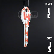Happy Keys- Canadian Flag Key (Choose Keyway) Residential-Commercial Key Howard Keys