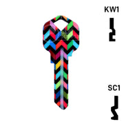 Happy Keys- Chevron Key (Choose Keyway) Residential-Commercial Key Howard Keys