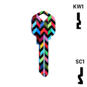 Happy Keys- Chevron Key (Choose Keyway) Residential-Commercial Key Howard Keys