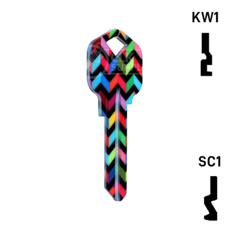 Happy Keys- Chevron Key (Choose Keyway) Residential-Commercial Key Howard Keys