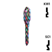 Happy Keys- Chevron Key (Choose Keyway) Residential-Commercial Key Howard Keys