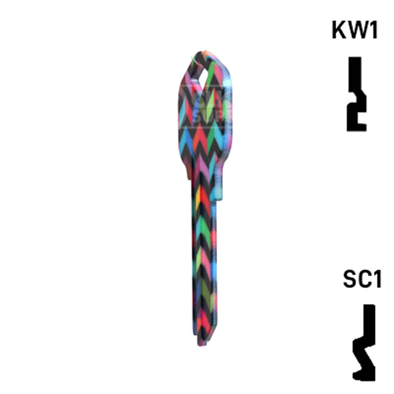 Happy Keys- Chevron Key (Choose Keyway) Residential-Commercial Key Howard Keys