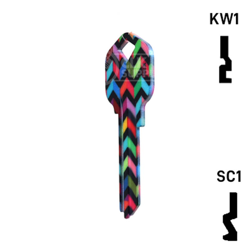 Happy Keys- Chevron Key (Choose Keyway) Residential-Commercial Key Howard Keys