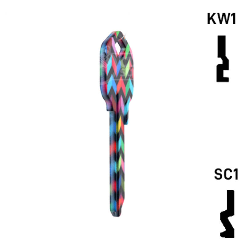 Happy Keys- Chevron Key (Choose Keyway) Residential-Commercial Key Howard Keys