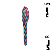 Happy Keys- Chevron Key (Choose Keyway) Residential-Commercial Key Howard Keys