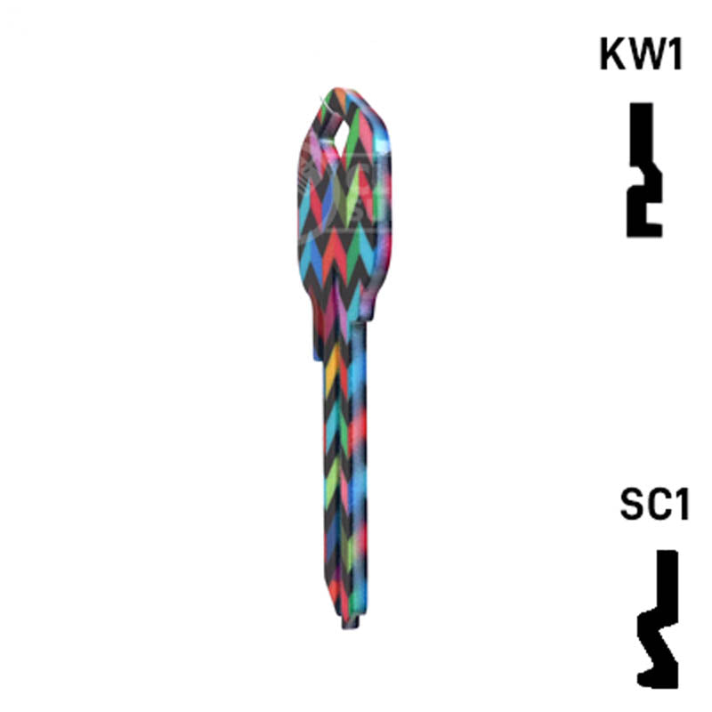 Happy Keys- Chevron Key (Choose Keyway) Residential-Commercial Key Howard Keys
