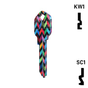 Happy Keys- Chevron Key (Choose Keyway) Residential-Commercial Key Howard Keys