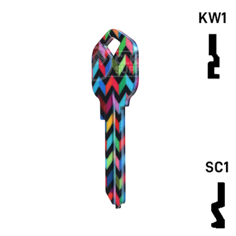 Happy Keys- Chevron Key (Choose Keyway) Residential-Commercial Key Howard Keys