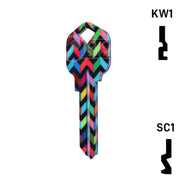 Happy Keys- Chevron Key (Choose Keyway) Residential-Commercial Key Howard Keys