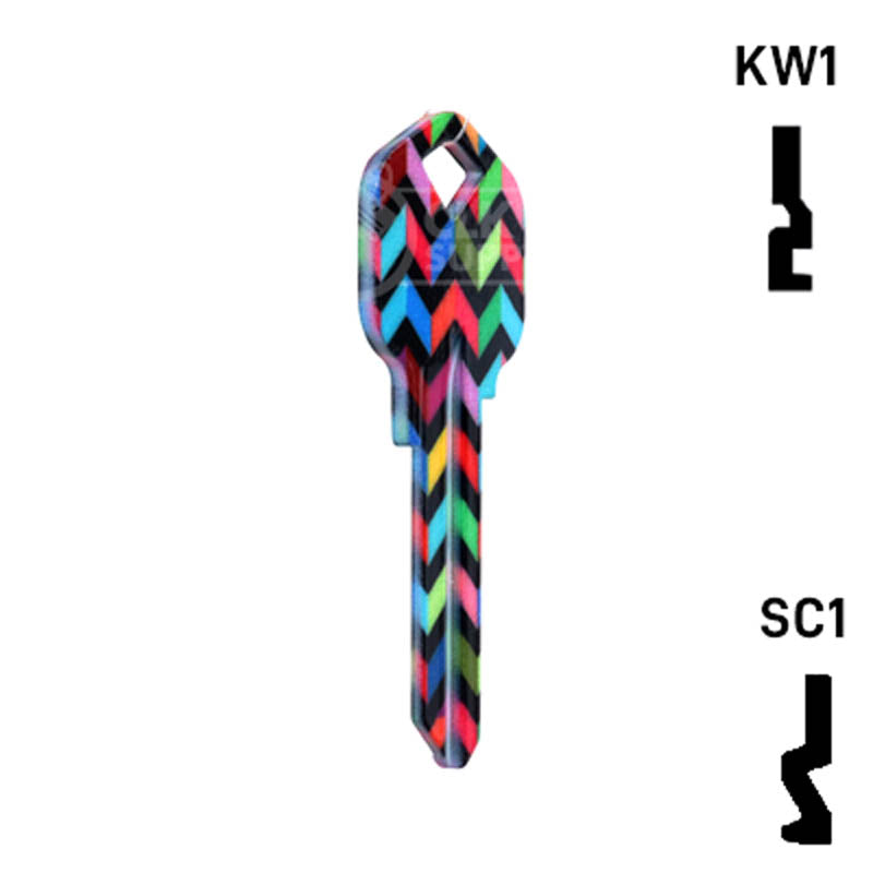 Happy Keys- Chevron Key (Choose Keyway) Residential-Commercial Key Howard Keys