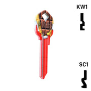 Happy Keys- Chocolate Bar Key (Choose Keyway) Residential-Commercial Key Howard Keys
