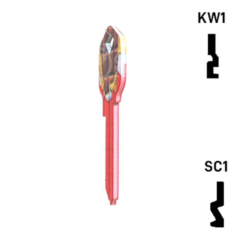 Happy Keys- Chocolate Bar Key (Choose Keyway) Residential-Commercial Key Howard Keys
