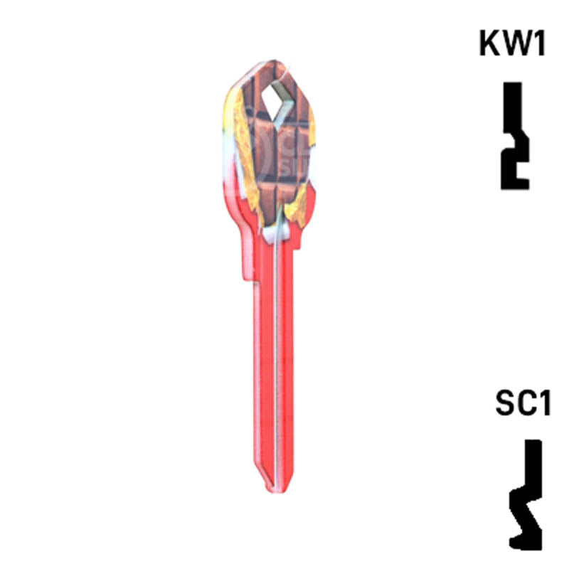 Happy Keys- Chocolate Bar Key (Choose Keyway) Residential-Commercial Key Howard Keys