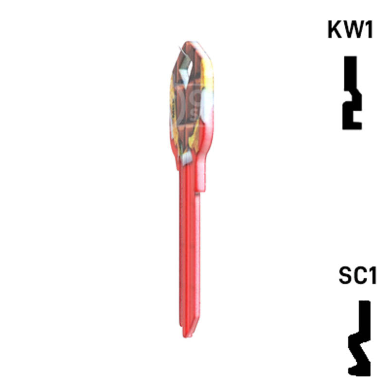 Happy Keys- Chocolate Bar Key (Choose Keyway) Residential-Commercial Key Howard Keys