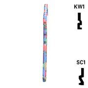 Happy Keys- Colored Glass Key (Choose Keyway) Residential-Commercial Key Howard Keys