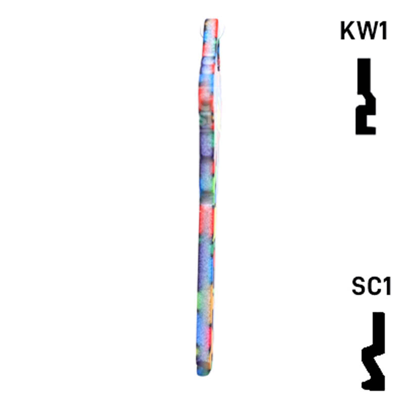 Happy Keys- Colored Glass Key (Choose Keyway) Residential-Commercial Key Howard Keys