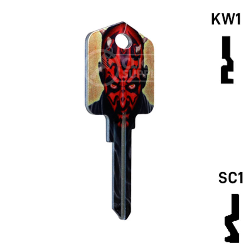 Happy Keys- Darth Maul (Choose Keyway) Residential-Commercial Key Howard Keys