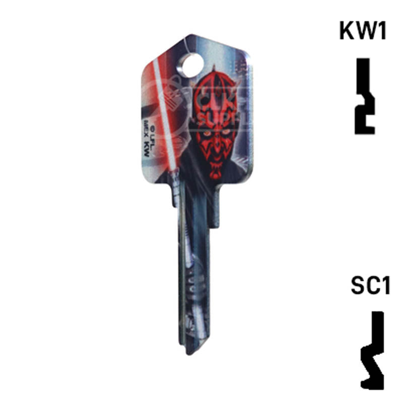 Happy Keys- Darth Maul (Choose Keyway) Residential-Commercial Key Howard Keys