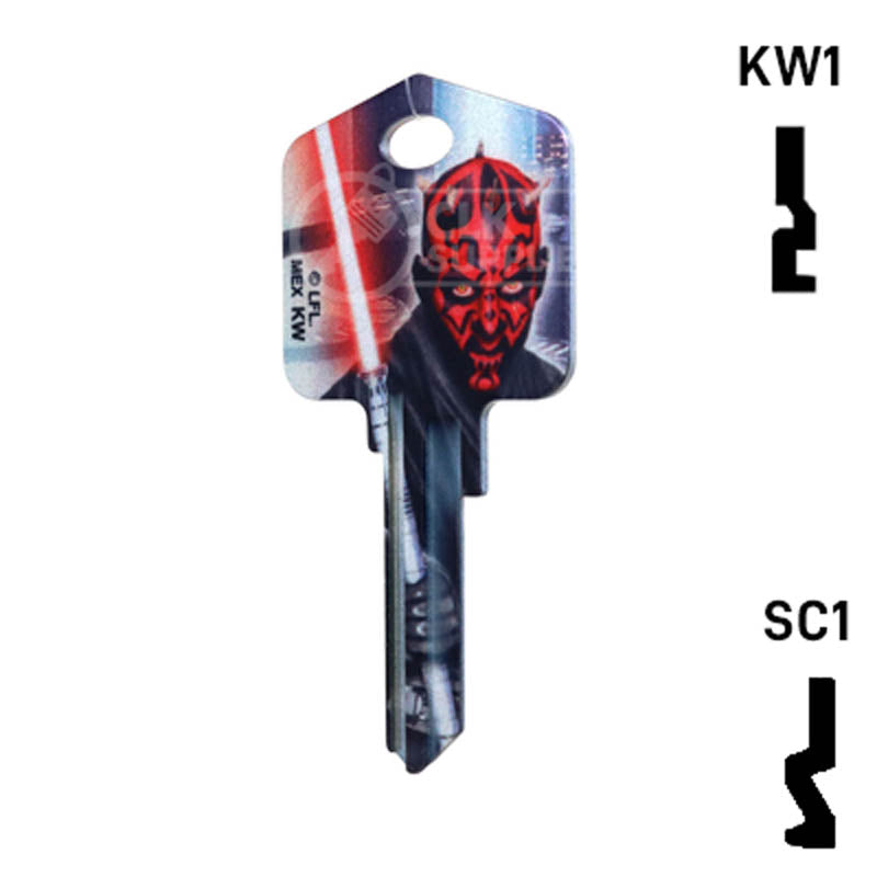 Happy Keys- Darth Maul (Choose Keyway) Residential-Commercial Key Howard Keys