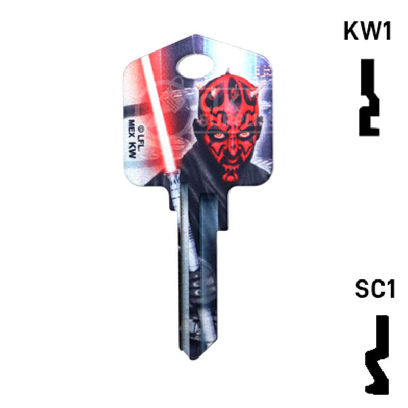 Happy Keys- Darth Maul (Choose Keyway) Residential-Commercial Key Howard Keys