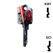 Happy Keys- Darth Maul (Choose Keyway) Residential-Commercial Key Howard Keys