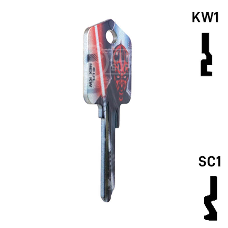 Happy Keys- Darth Maul (Choose Keyway) Residential-Commercial Key Howard Keys