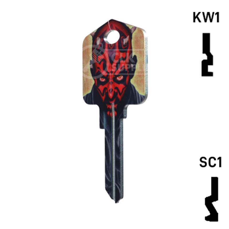 Happy Keys- Darth Maul (Choose Keyway) Residential-Commercial Key Howard Keys