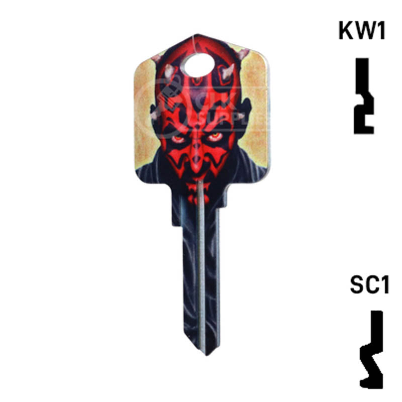 Happy Keys- Darth Maul (Choose Keyway) Residential-Commercial Key Howard Keys