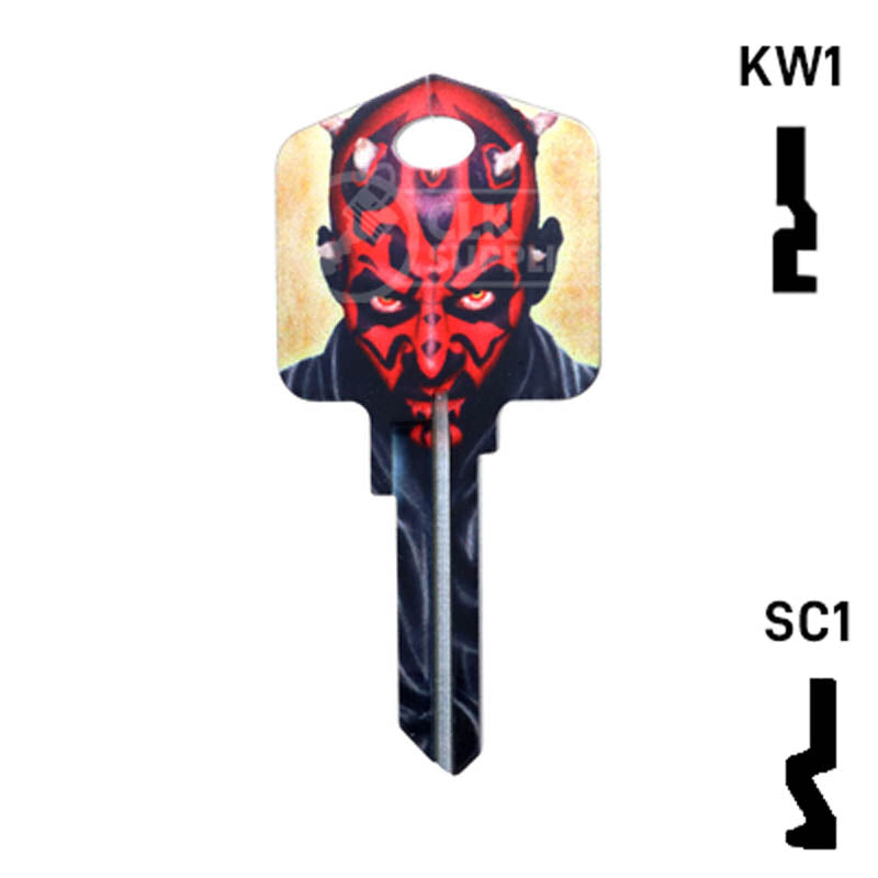 Happy Keys- Darth Maul (Choose Keyway) Residential-Commercial Key Howard Keys