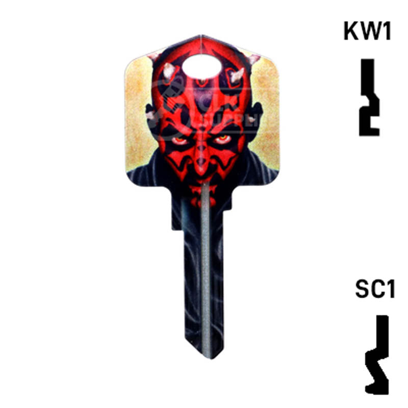 Happy Keys- Darth Maul (Choose Keyway) Residential-Commercial Key Howard Keys