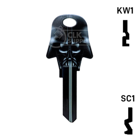 Happy Keys- Darth Vader Key (Choose Keyway) Residential-Commercial Key Howard Keys