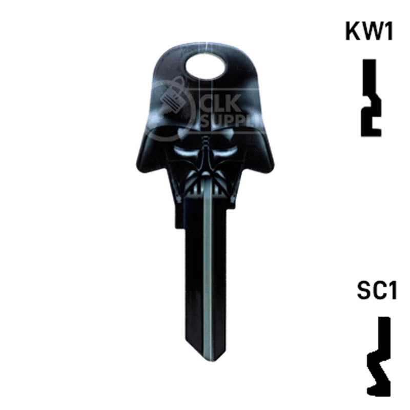 Happy Keys- Darth Vader Key (Choose Keyway) Residential-Commercial Key Howard Keys