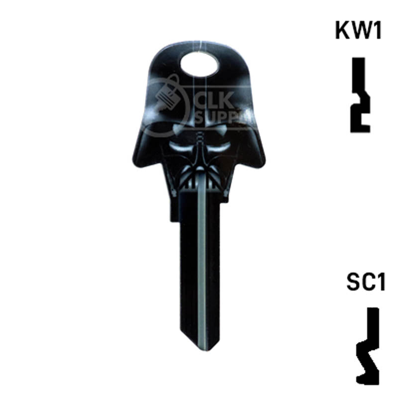 Happy Keys- Darth Vader Key (Choose Keyway) Residential-Commercial Key Howard Keys