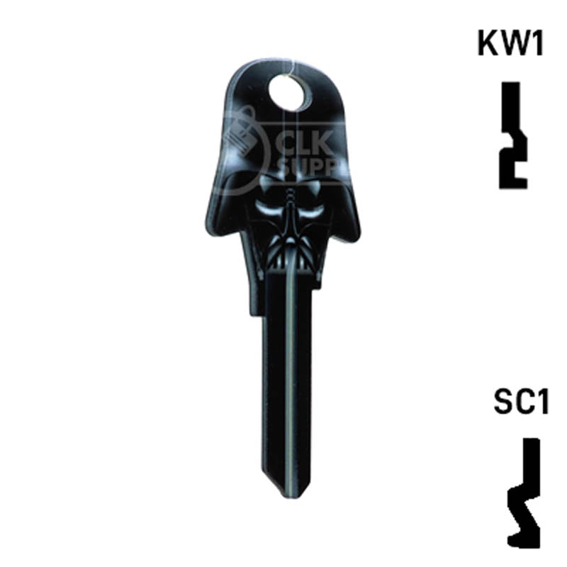 Happy Keys- Darth Vader Key (Choose Keyway) Residential-Commercial Key Howard Keys
