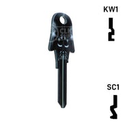 Happy Keys- Darth Vader Key (Choose Keyway) Residential-Commercial Key Howard Keys