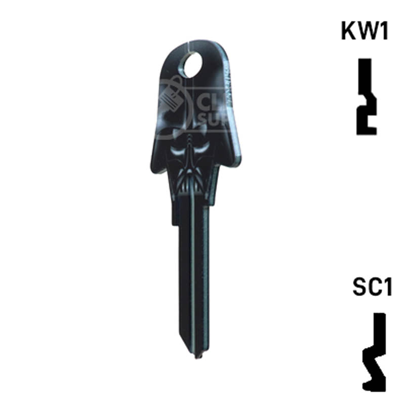 Happy Keys- Darth Vader Key (Choose Keyway) Residential-Commercial Key Howard Keys