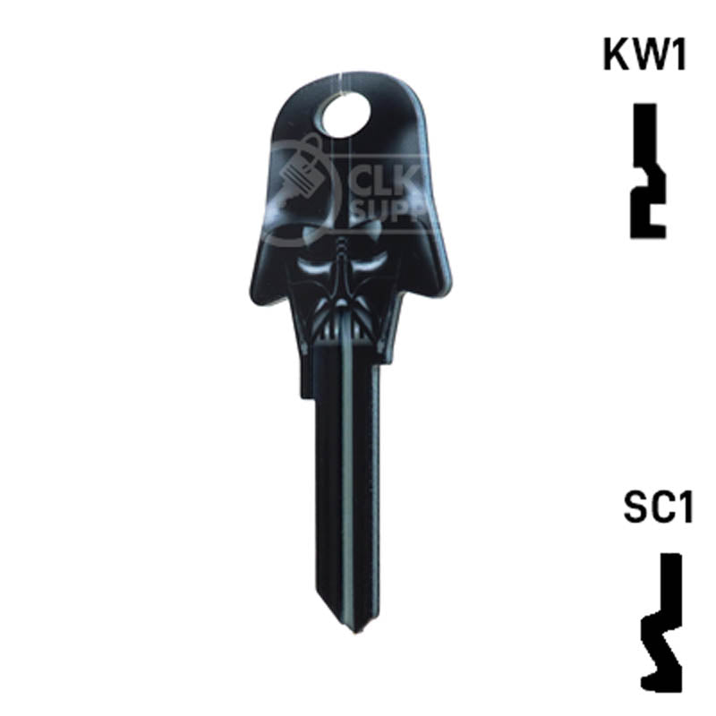 Happy Keys- Darth Vader Key (Choose Keyway) Residential-Commercial Key Howard Keys
