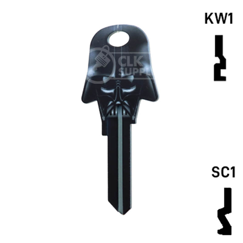 Happy Keys- Darth Vader Key (Choose Keyway) Residential-Commercial Key Howard Keys