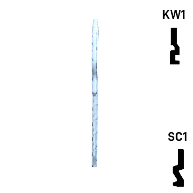 Happy Keys- Diamond Plate Key (Choose Keyway) Residential-Commercial Key Howard Keys