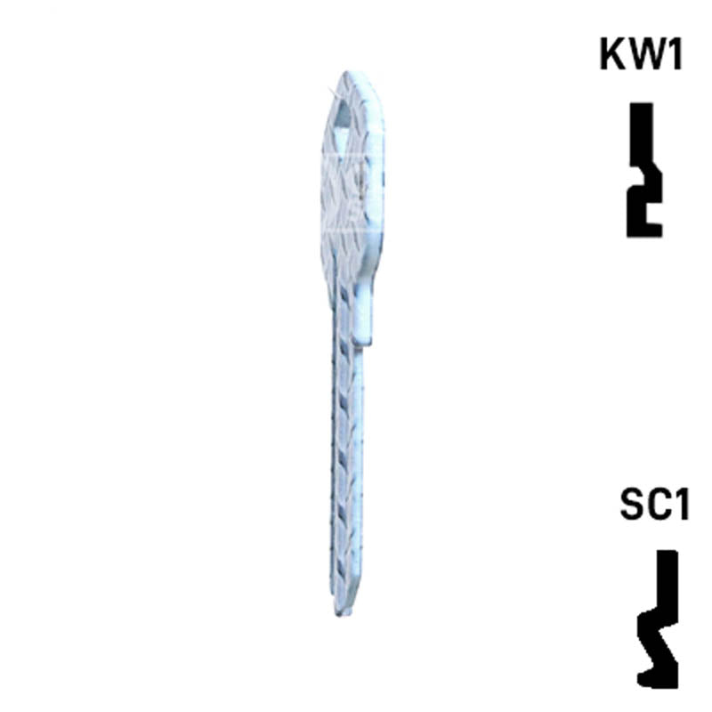 Happy Keys- Diamond Plate Key (Choose Keyway) Residential-Commercial Key Howard Keys